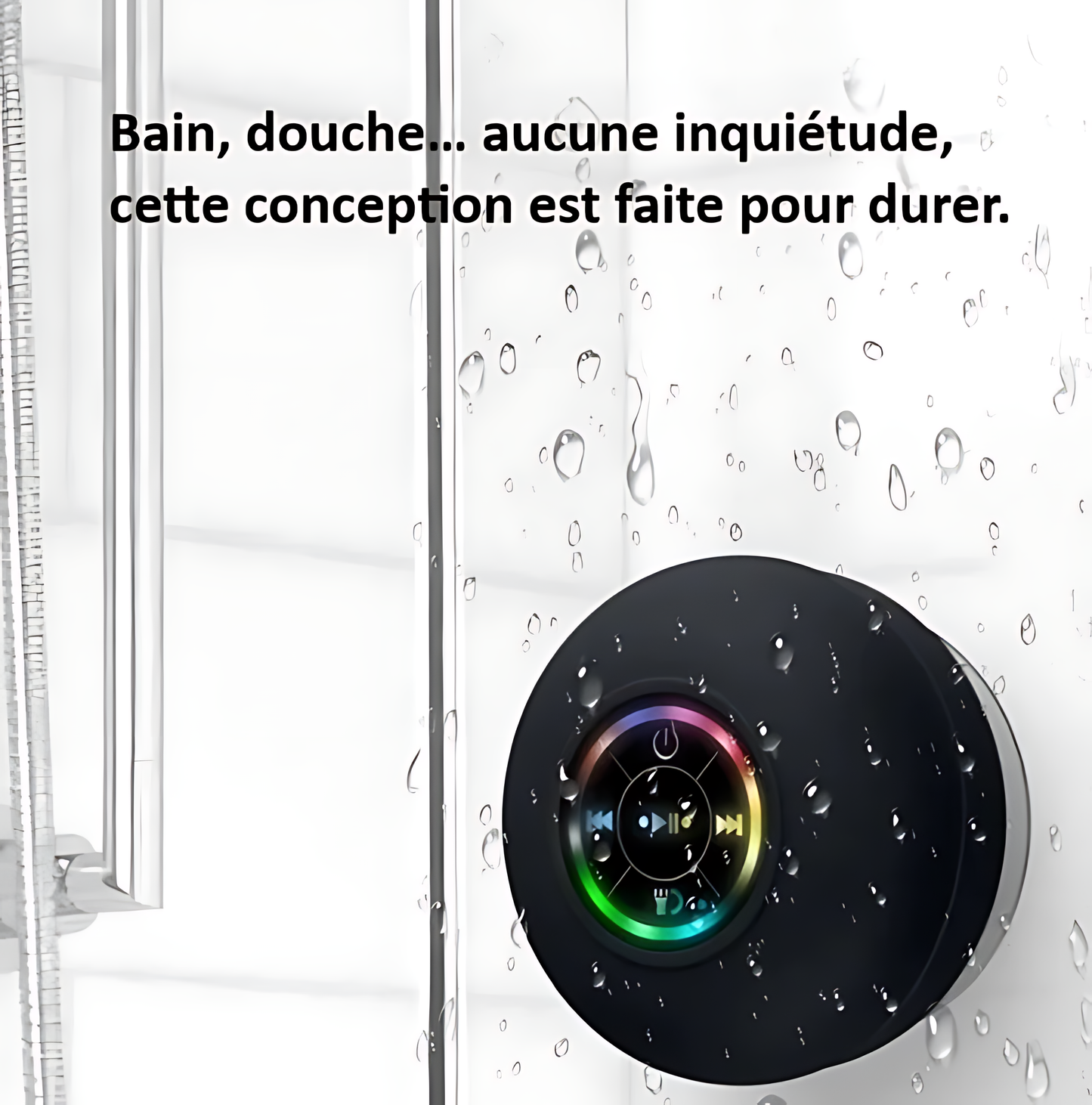 H2 Musikaz - Enceinte Portable Bluetooth douche